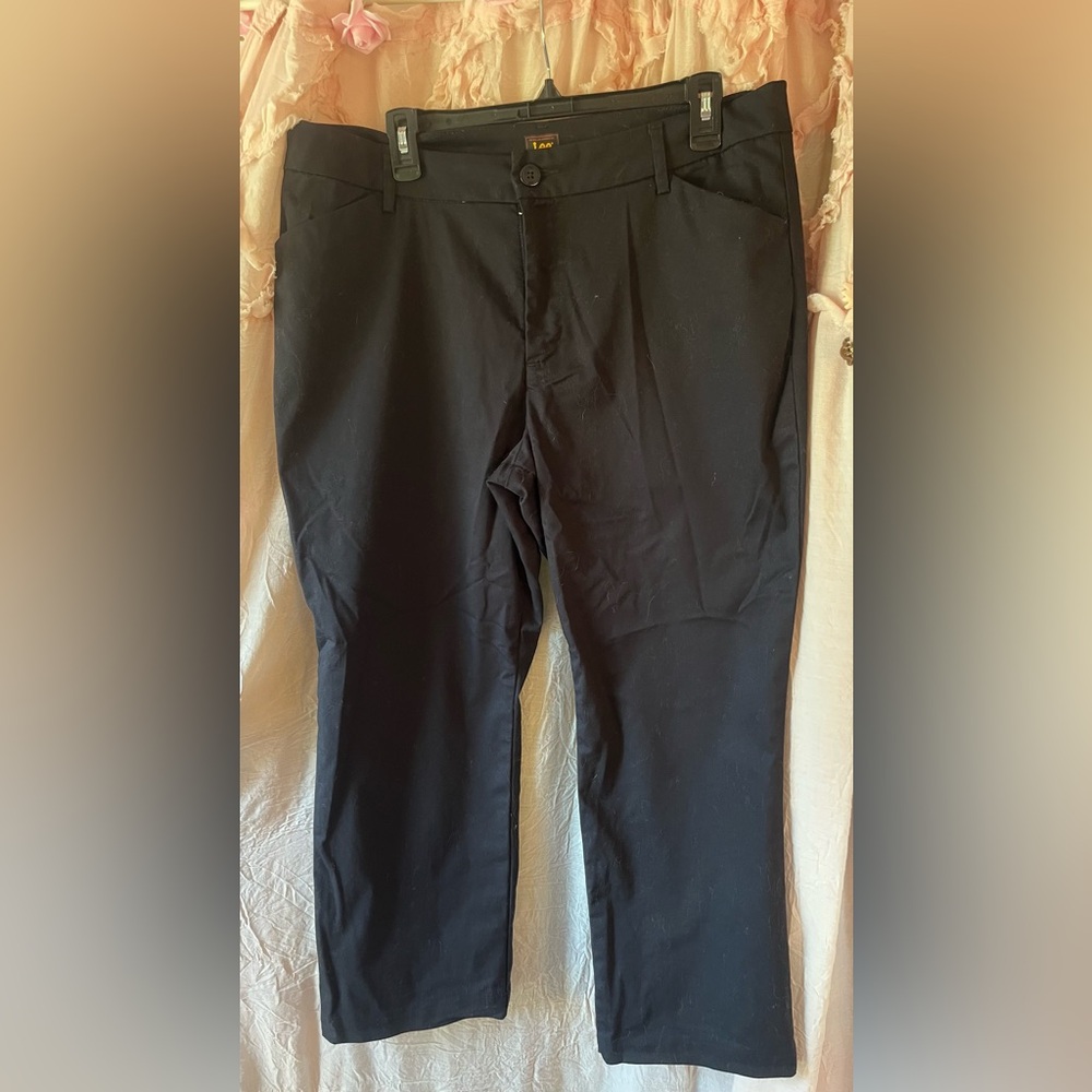Lee black chinos